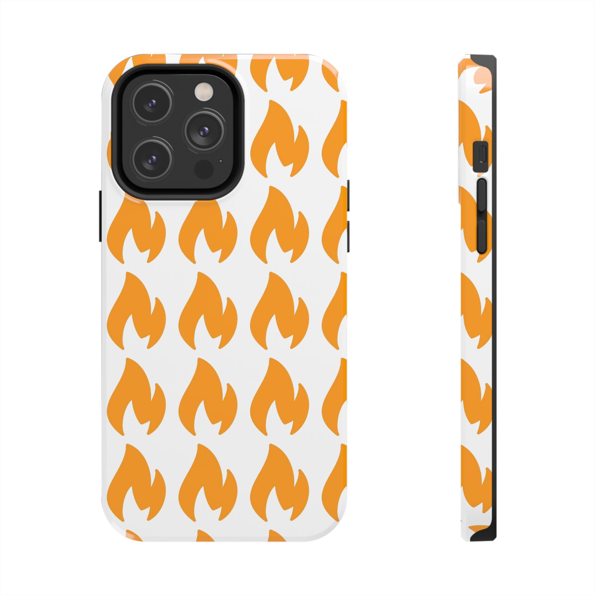 Phone Cases - Tough Orange Inginite Logo Pattern for iPhone & Samsung