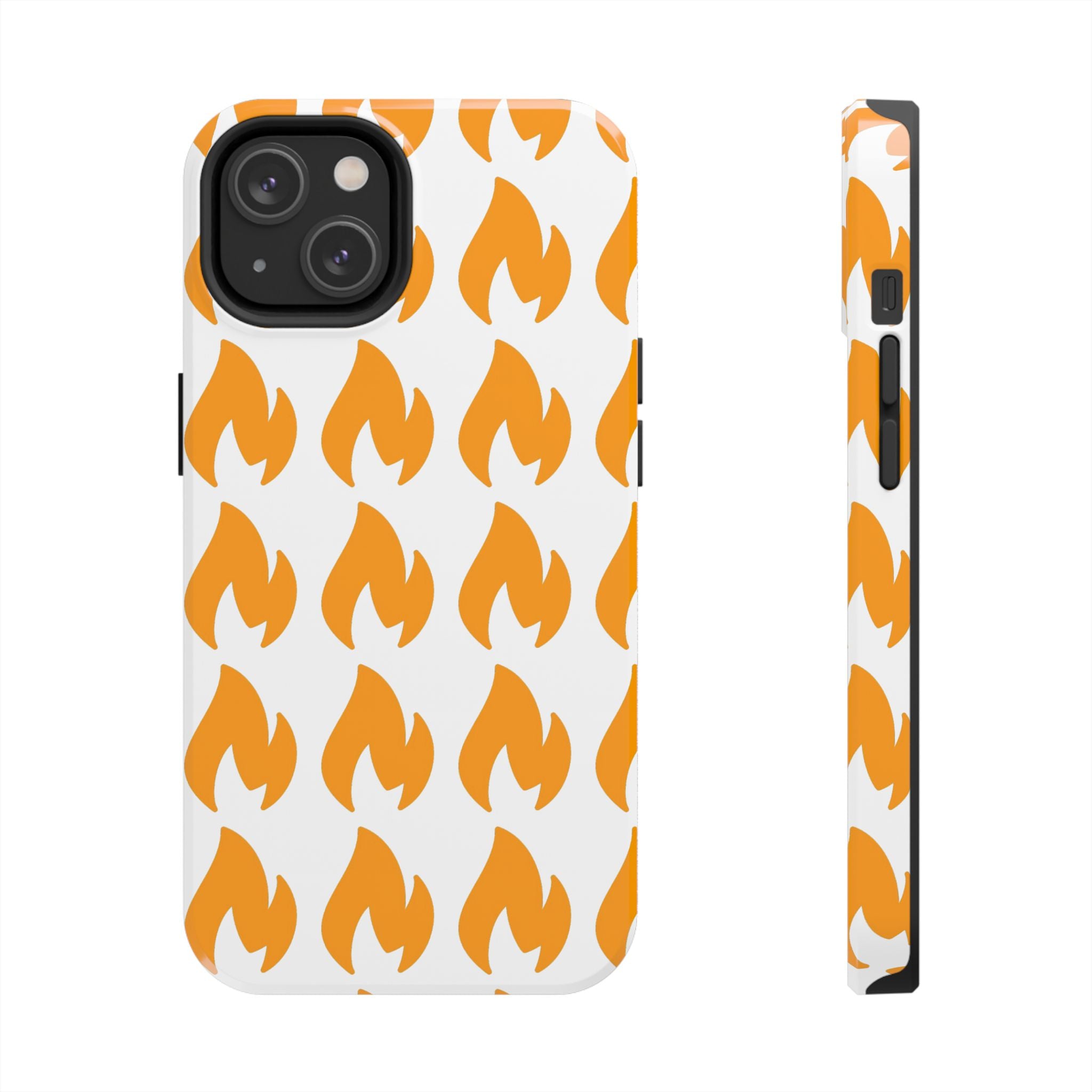 Phone Cases - Tough Orange Inginite Logo Pattern for iPhone & Samsung