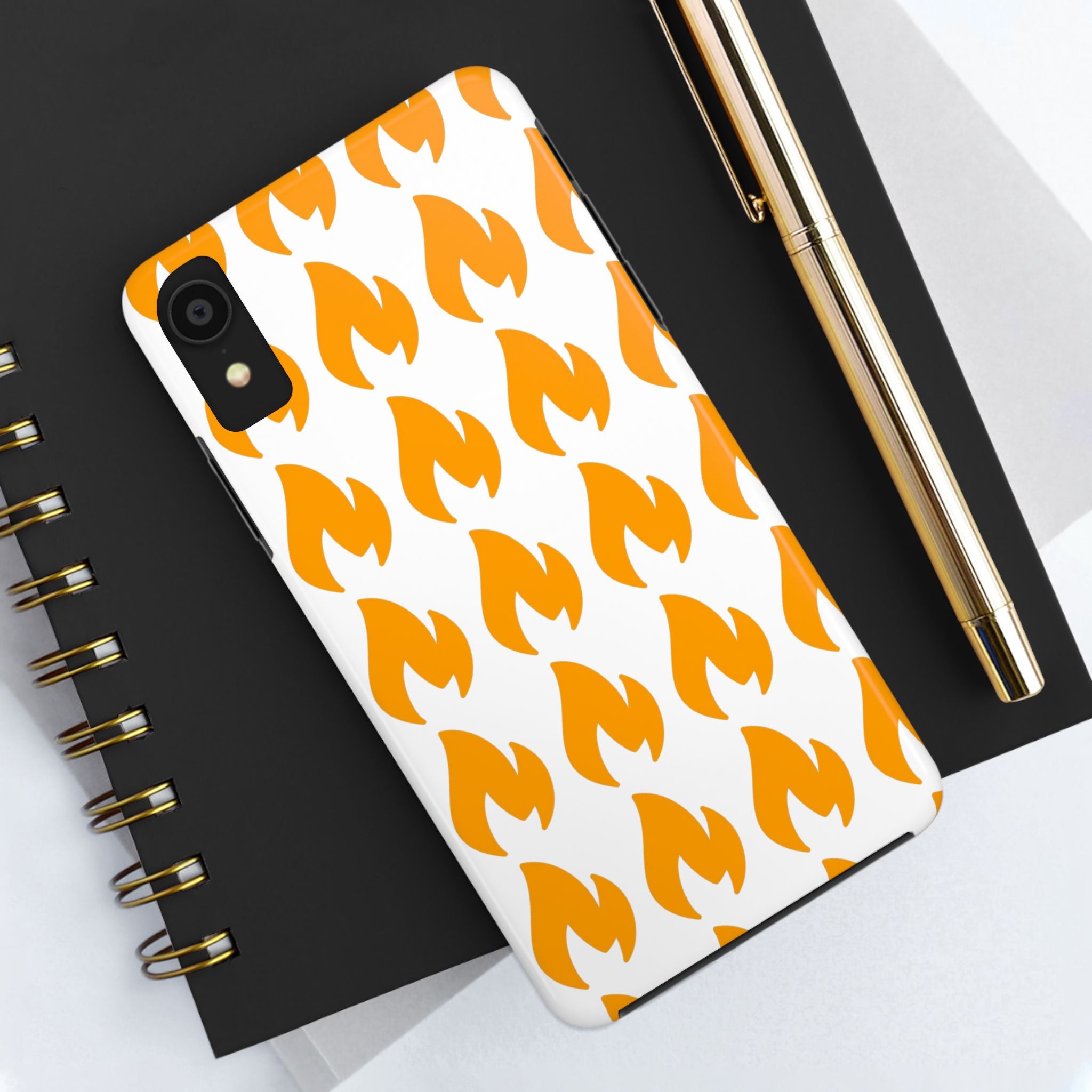 Phone Cases - Tough Orange Inginite Logo Pattern for iPhone & Samsung