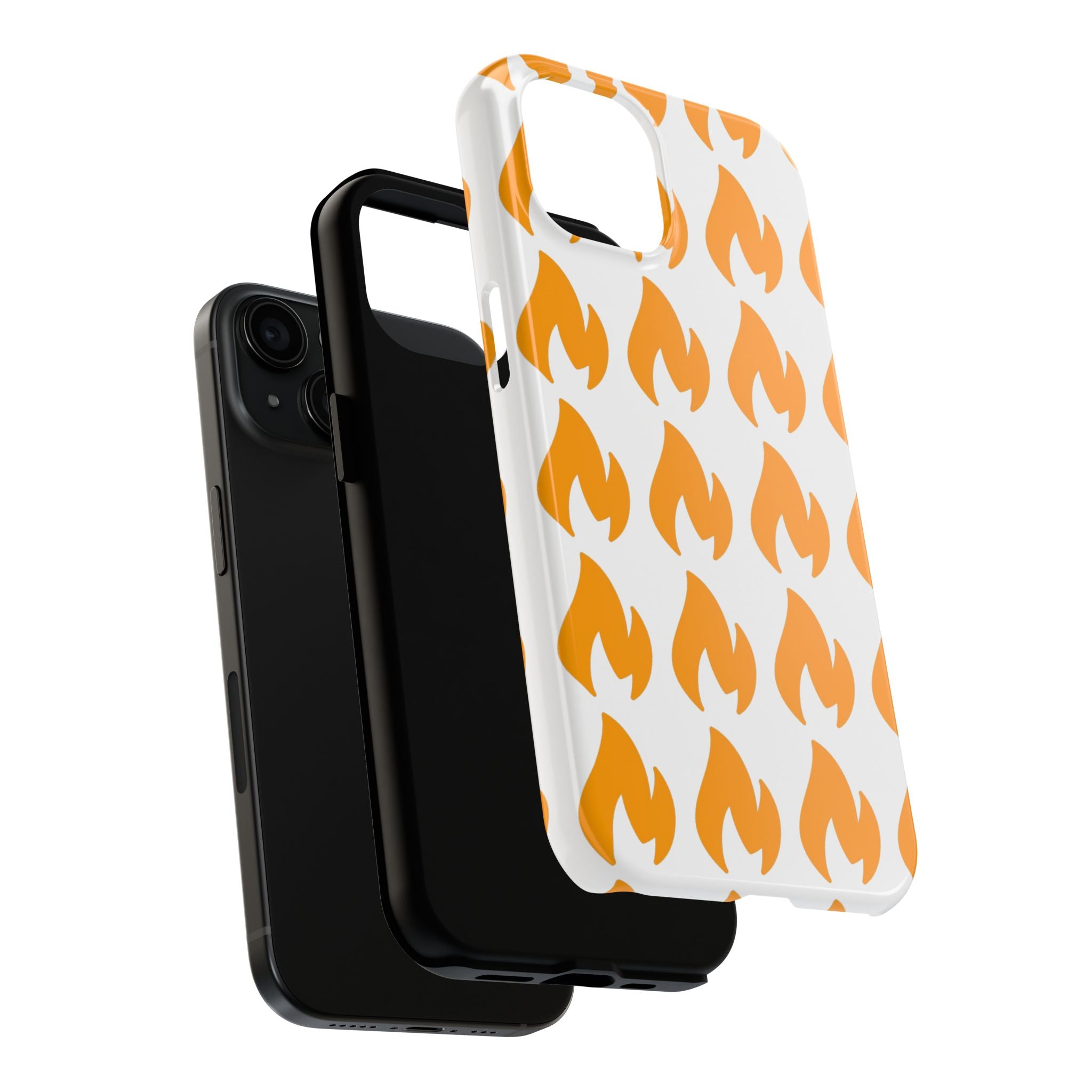 Phone Cases - Tough Orange Inginite Logo Pattern for iPhone & Samsung