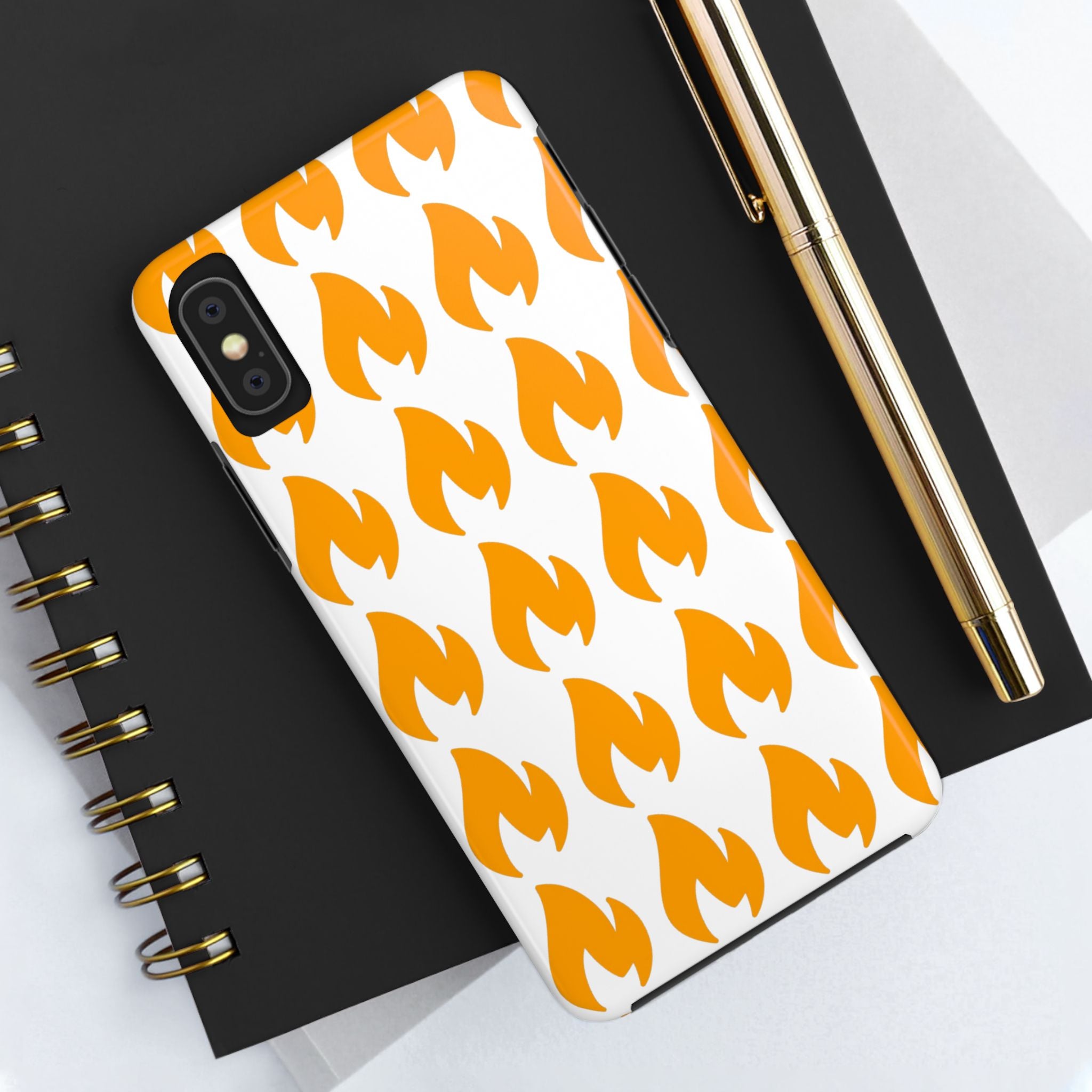 Phone Cases - Tough Orange Inginite Logo Pattern for iPhone & Samsung