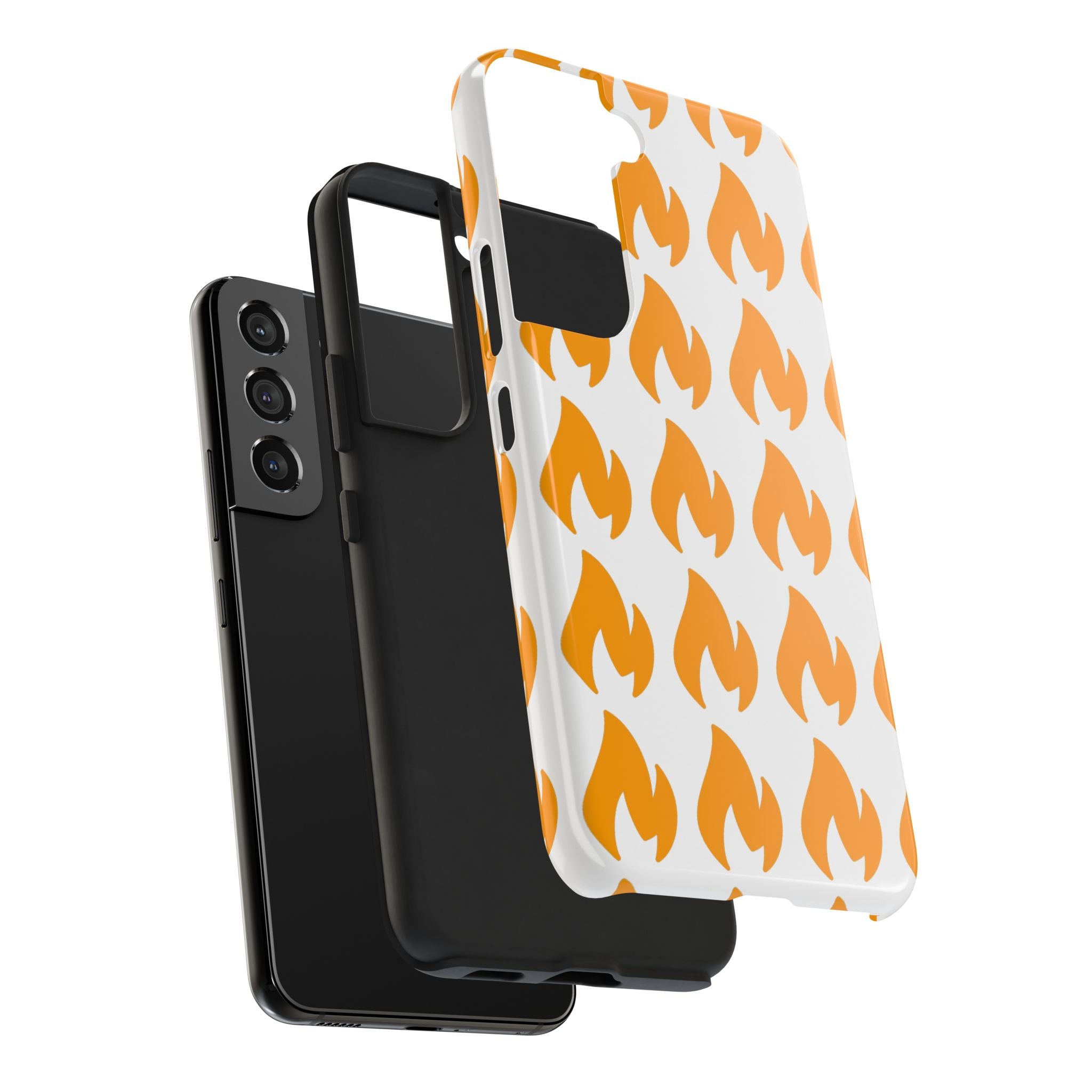 Phone Cases - Tough Orange Inginite Logo Pattern for iPhone & Samsung