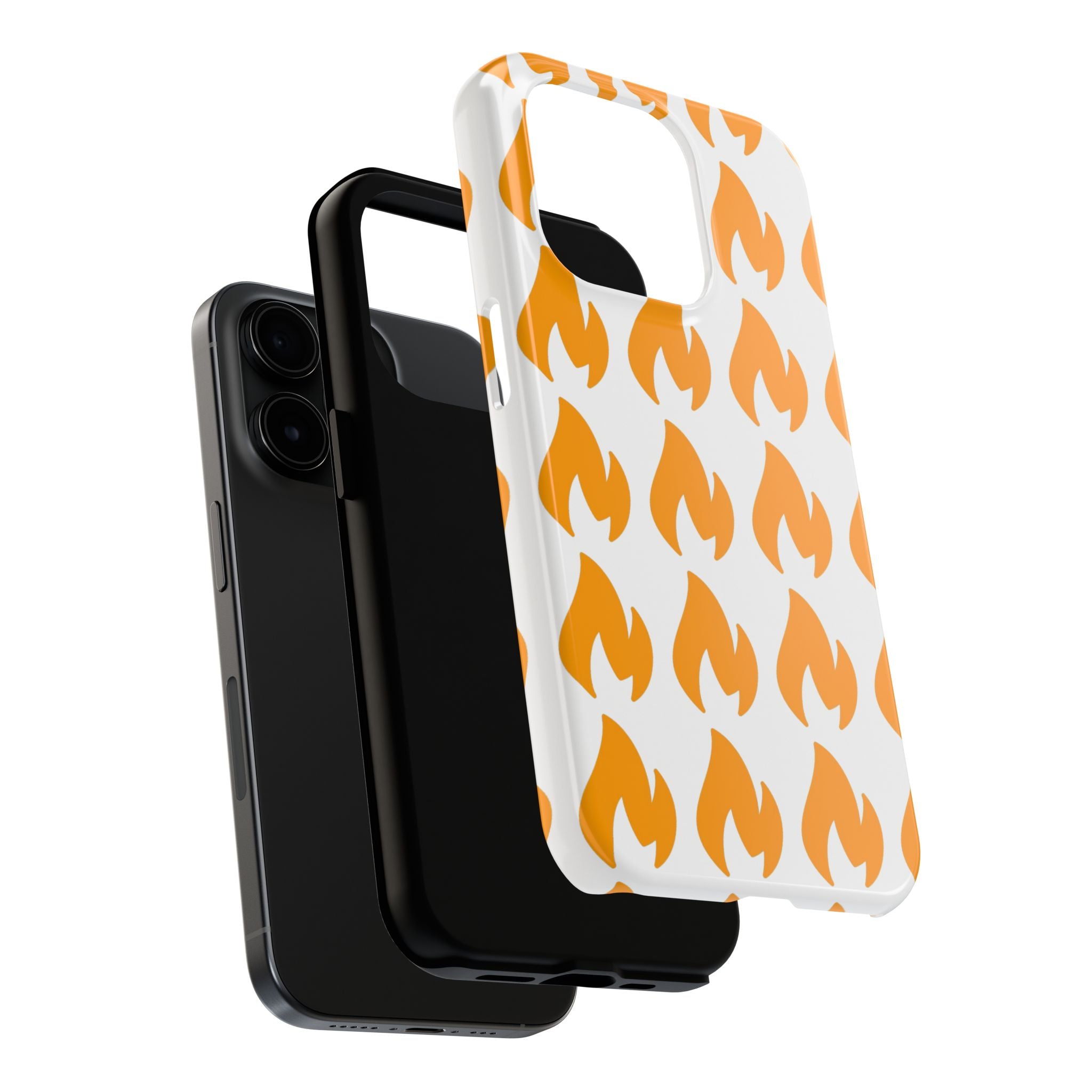 Phone Cases - Tough Orange Inginite Logo Pattern for iPhone & Samsung