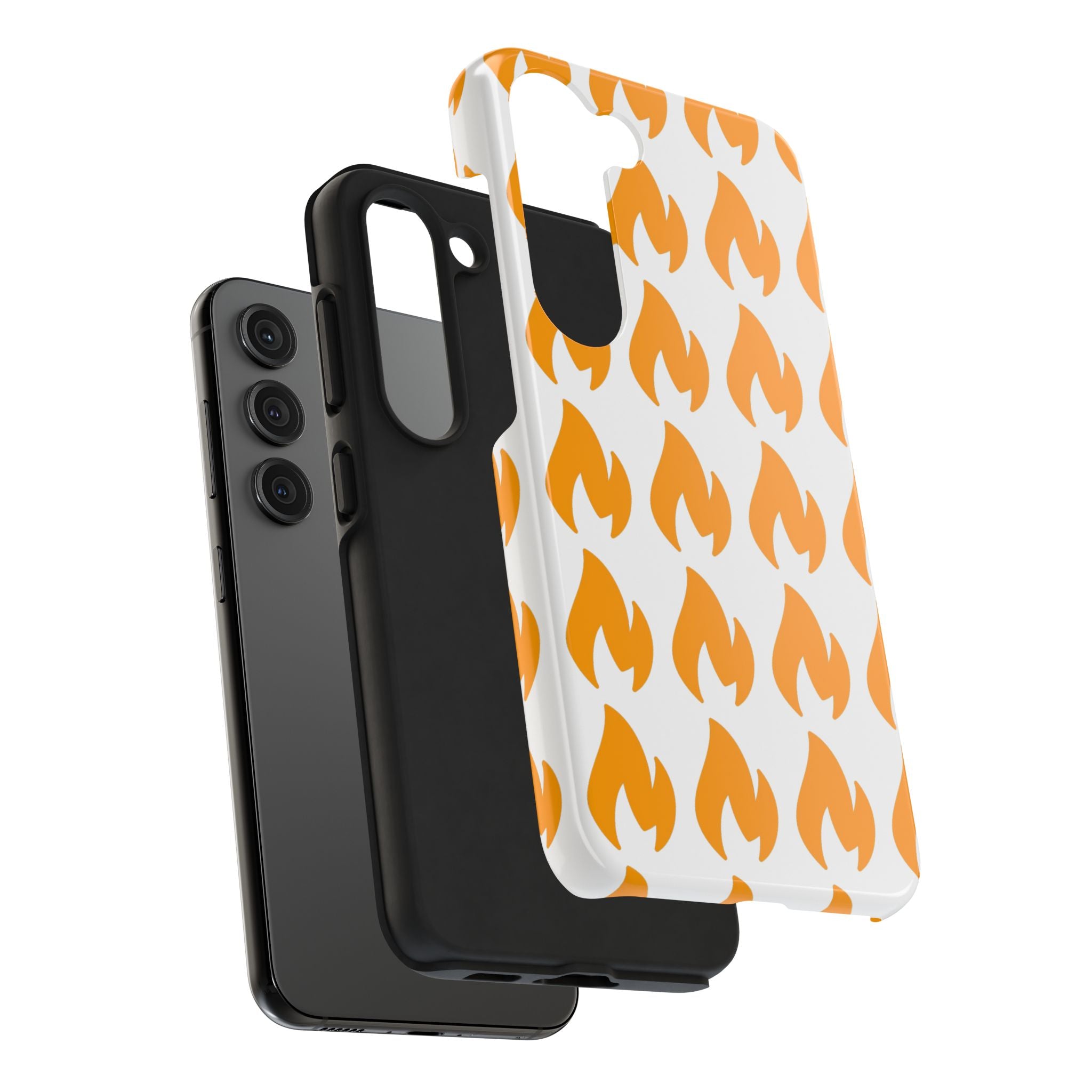 Phone Cases - Tough Orange Inginite Logo Pattern for iPhone & Samsung