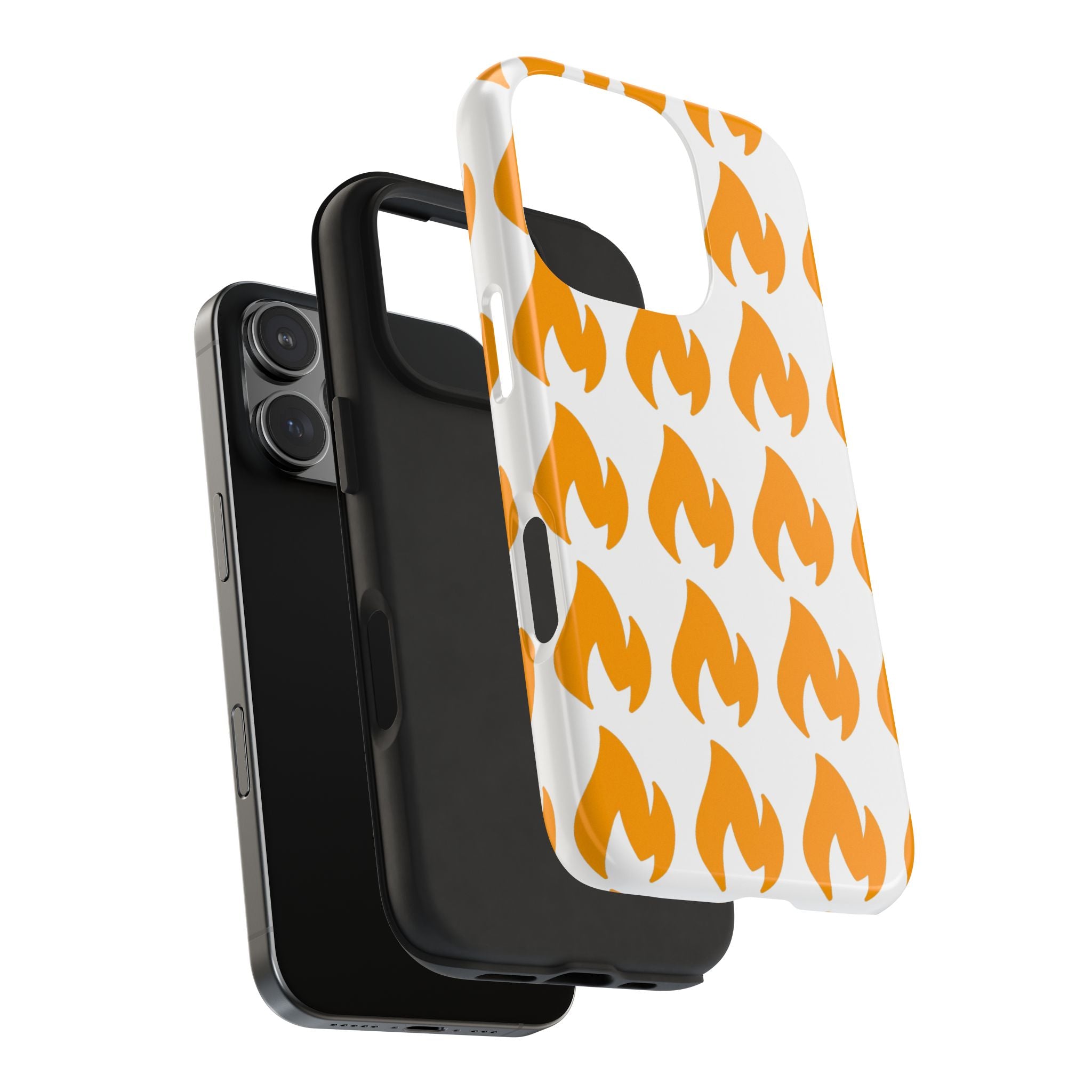 Phone Cases - Tough Orange Inginite Logo Pattern for iPhone & Samsung