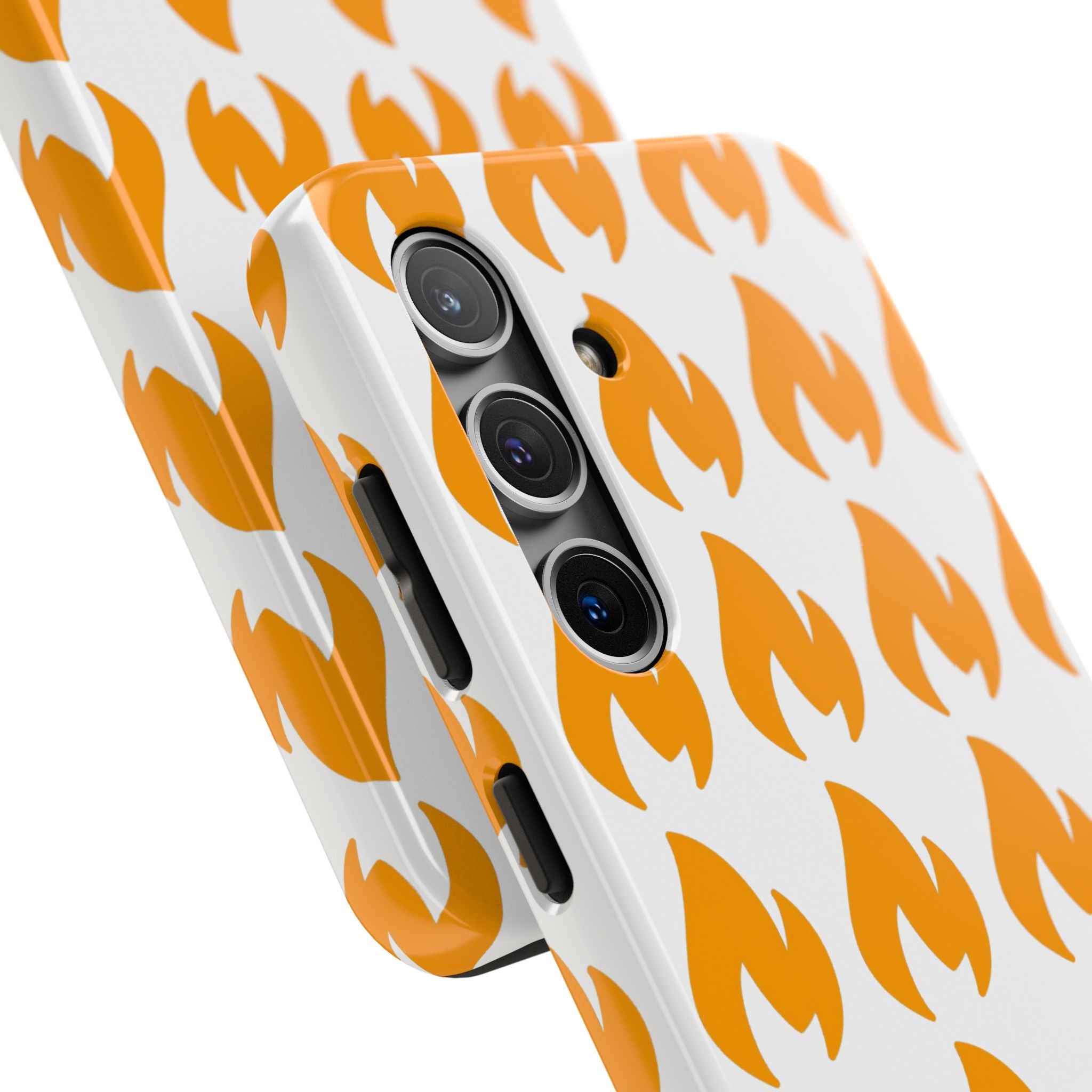 Phone Cases - Tough Orange Inginite Logo Pattern for iPhone & Samsung