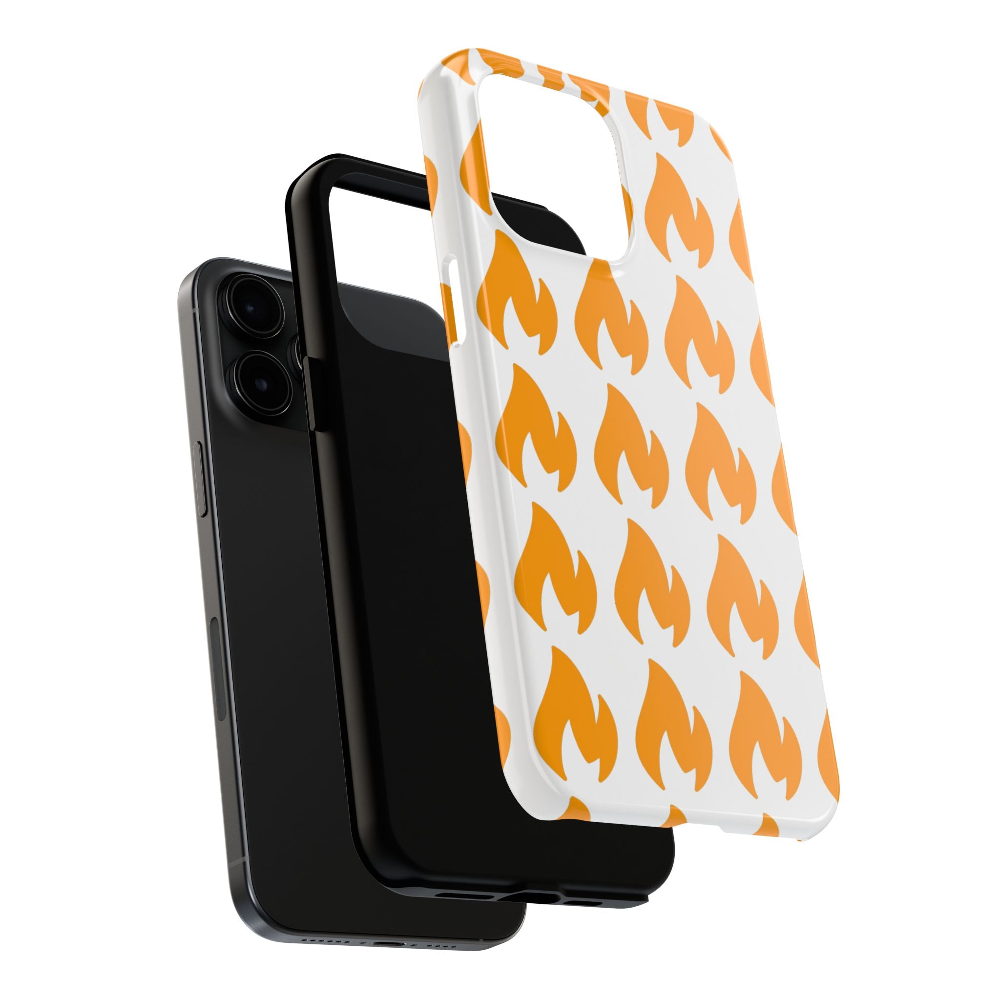 Phone Cases - Tough Orange Inginite Logo Pattern for iPhone & Samsung