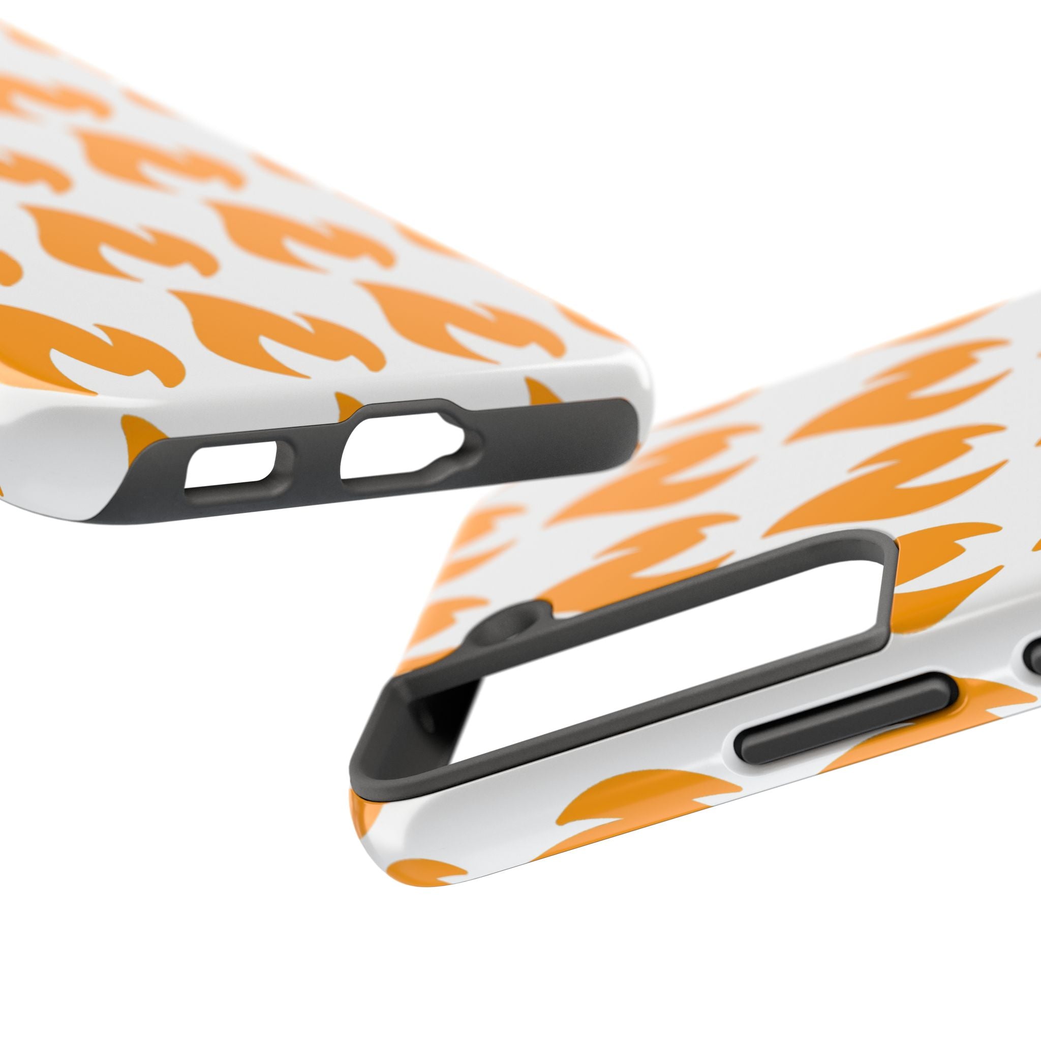 Phone Cases - Tough Orange Inginite Logo Pattern for iPhone & Samsung