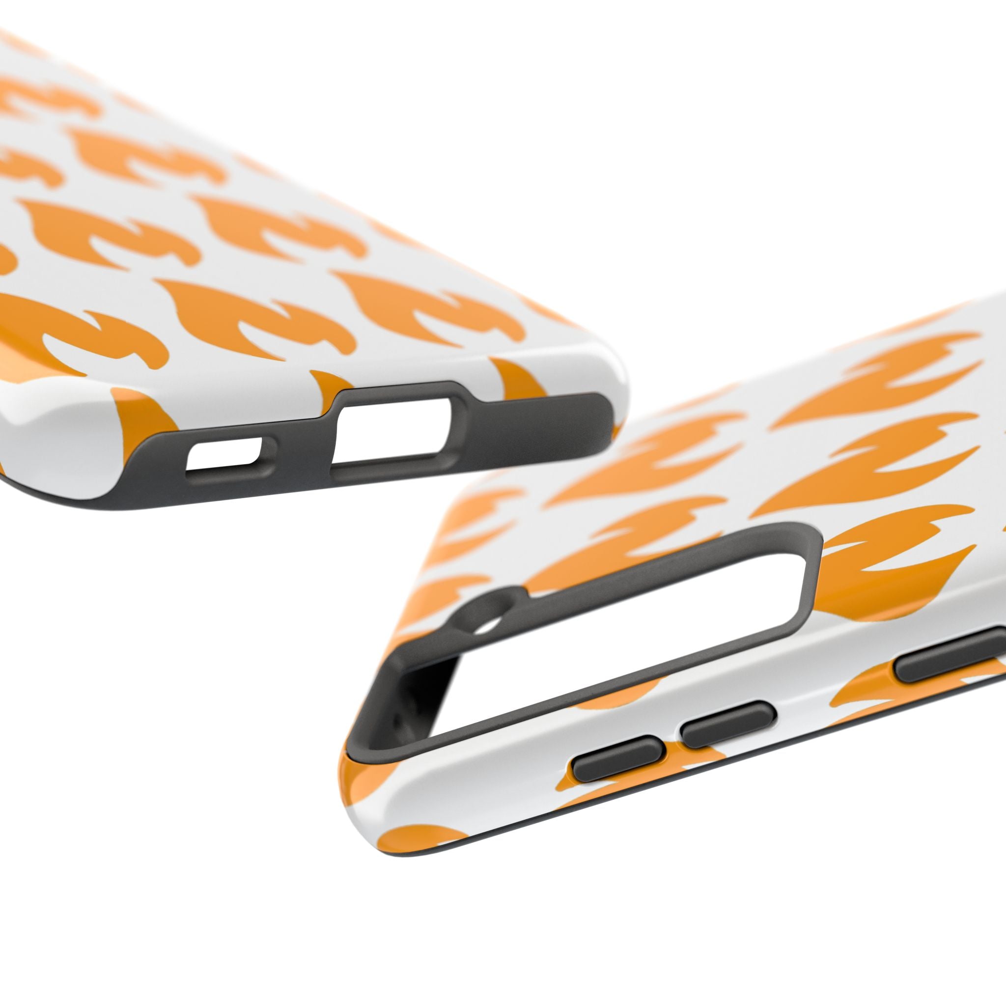 Phone Cases - Tough Orange Inginite Logo Pattern for iPhone & Samsung