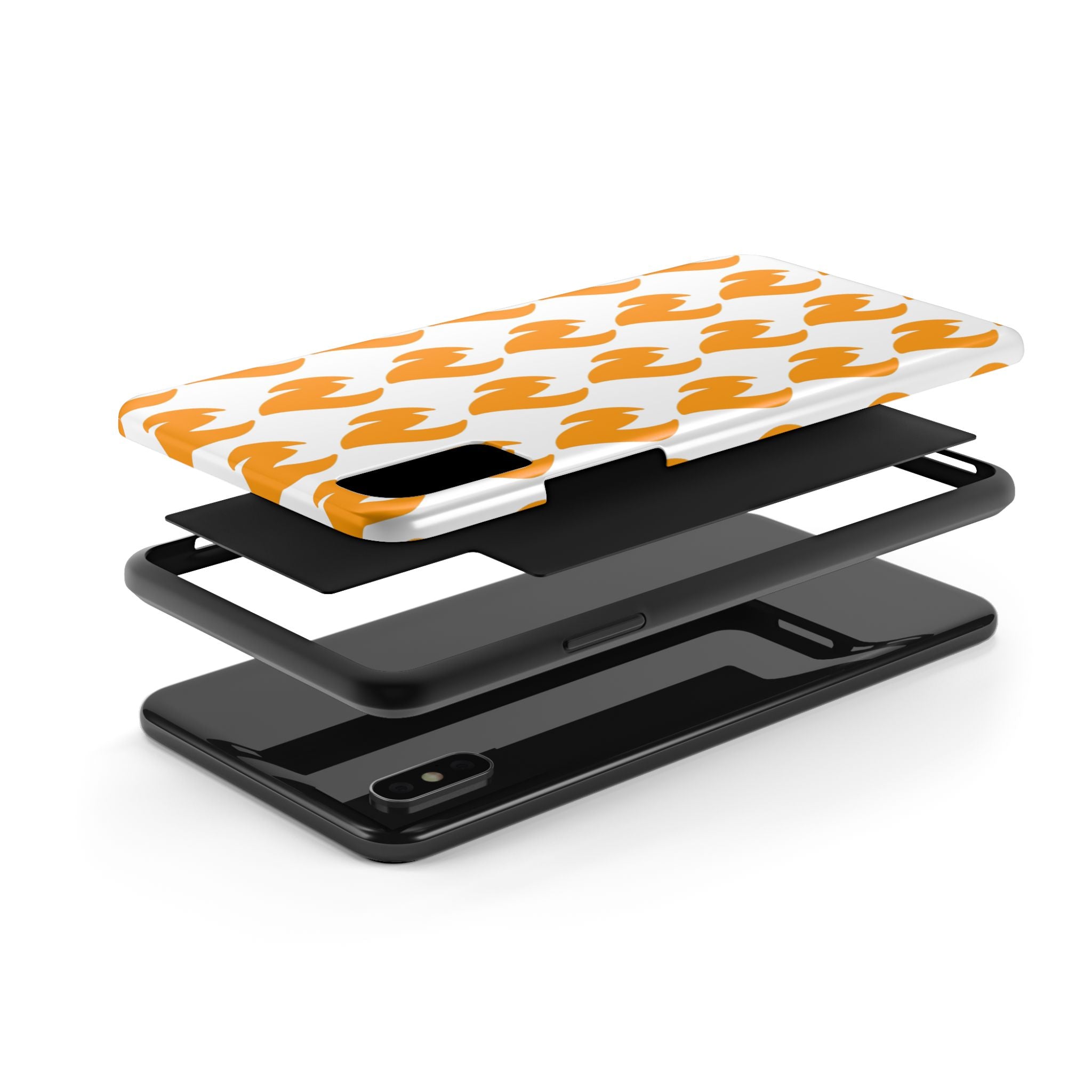 Phone Cases - Tough Orange Inginite Logo Pattern for iPhone & Samsung