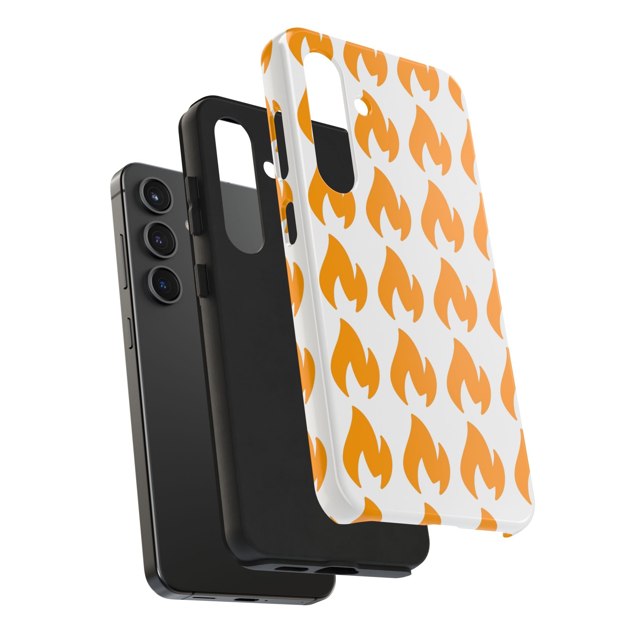 Phone Cases - Tough Orange Inginite Logo Pattern for iPhone & Samsung